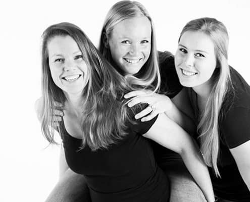 vriendinnenfoto's studio uden