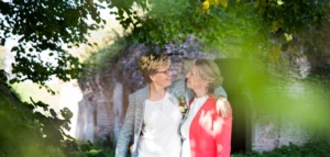 trouwfoto's maken buiten