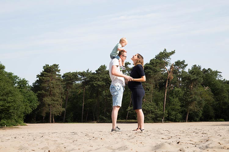 gezins zwangerschapsshoot