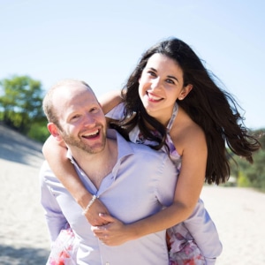 fotoshoot voor bruidskaart