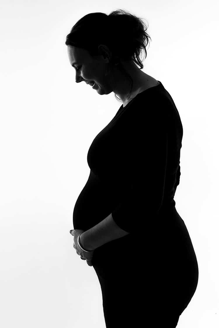 silhouet foto in de studio