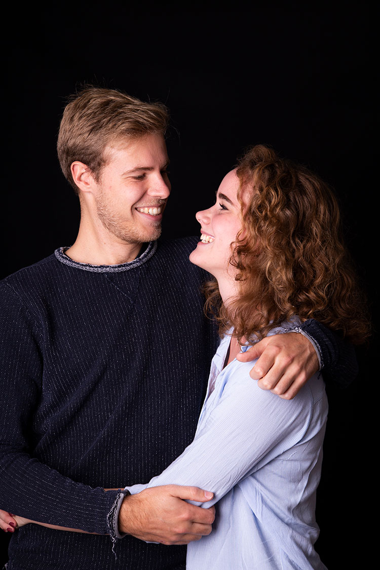 liefdes foto in de studio