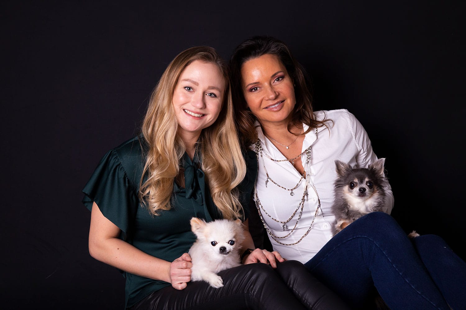 moeder dochter en hondjes moeder dochter en hondjes